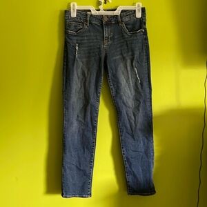 Kut From The Kloth Factory Distressed Stretch Katy Boyfriend Jeans Size 8